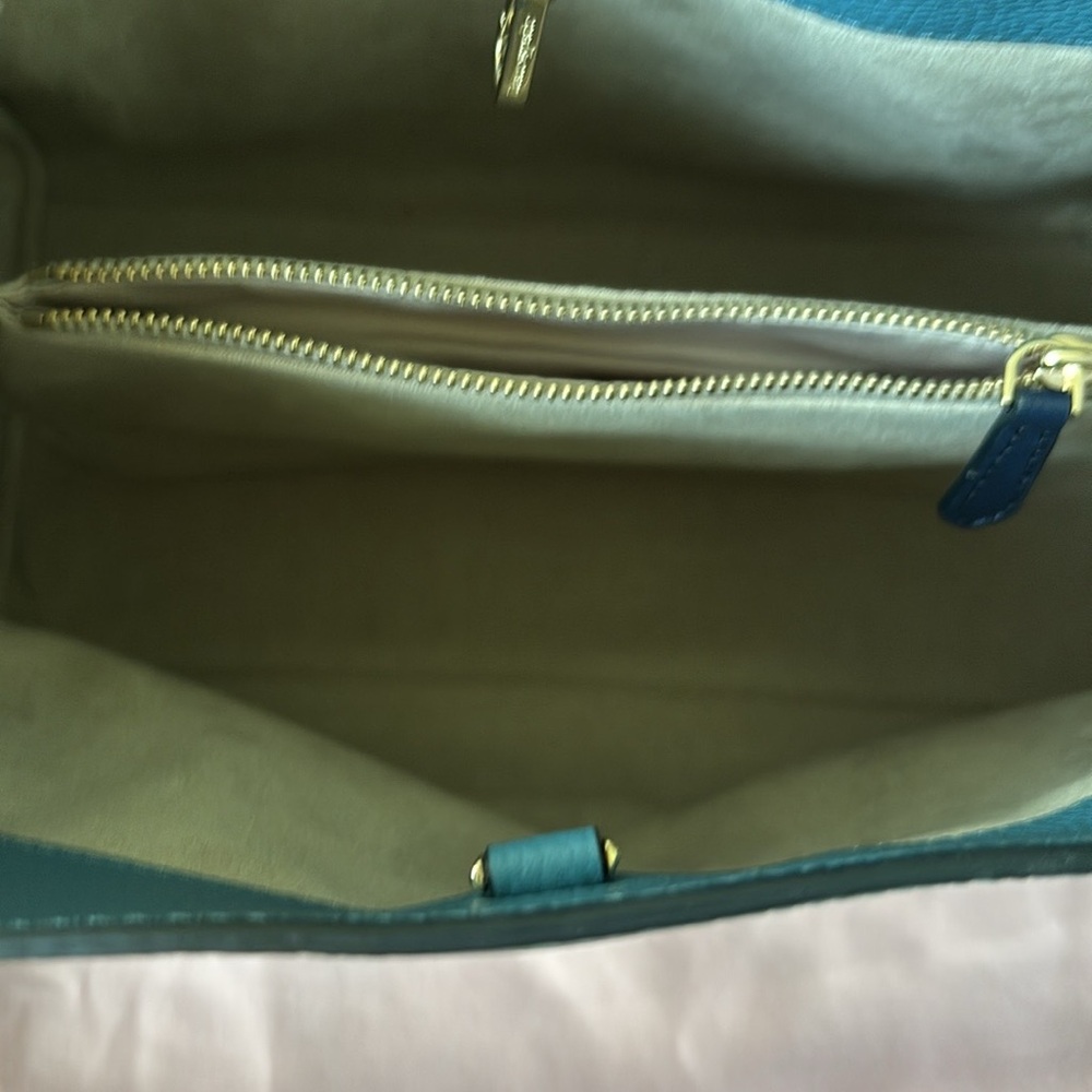 NWT Kate Spade Blue Tote “Niagara Lane”Pebbled Leather Bag - Picture 10 of 11